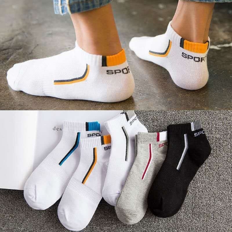 KAOS KAKI Angkle Semata Kaki Motif Garis Kaos Kaki Cute Kaos Kaki Fashion Korea Unisex Cewek Cowok TERLARIS!!