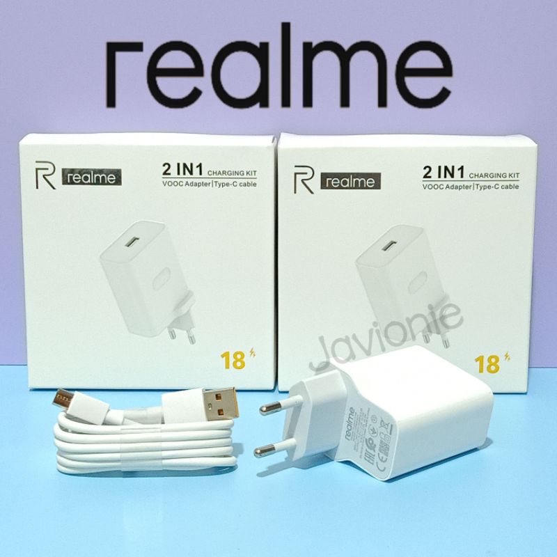 REALME Adaptor Kepala Charger Casan Cas C21 C21Y C30 C31 C33 Original Fast Charging MICRO USB 10W 18W 20W