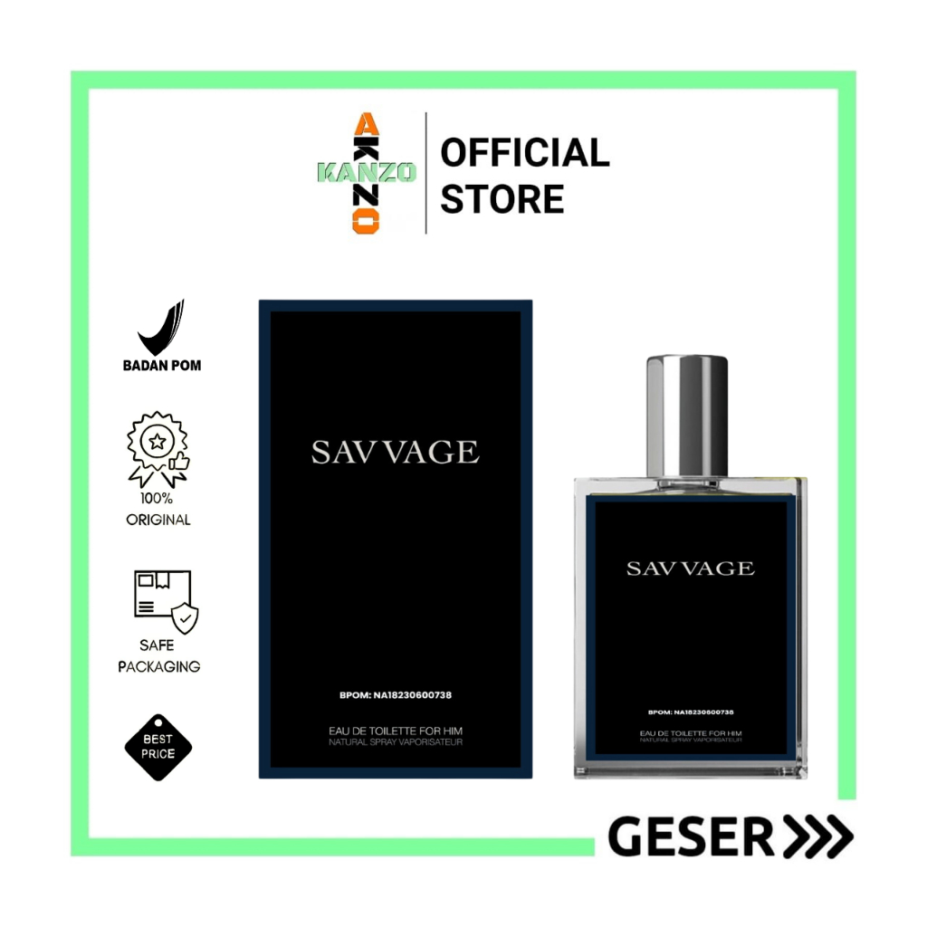 Kanzo - [BPOM] Parfum Savvage 50ml Premium / Parfum Savvage 50ml Best Seller / Parfum Pria Wangi Tahan Lama