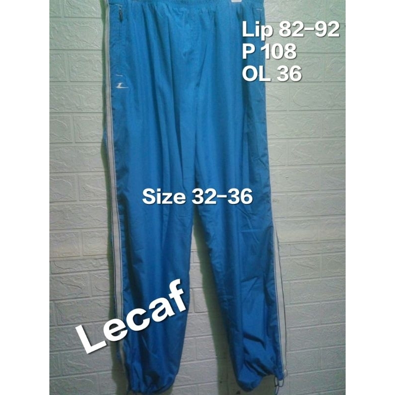 Celana Training Parasut Lecaf size 32-36