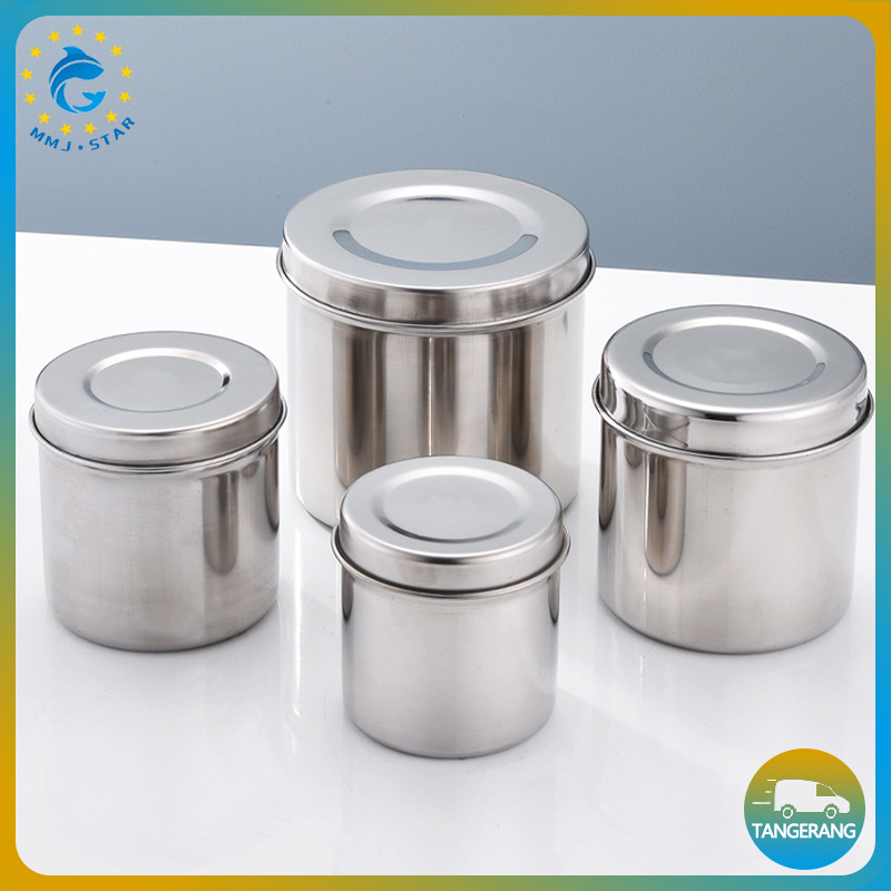 【9CM】Jar Kapas/Stainless Steel Cotton Jar/Tempat Kapas