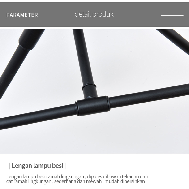 Lampu Gantung/Plafon Minimalis Nordik 6/8 LED (Tidak Termasuk Bohlam)