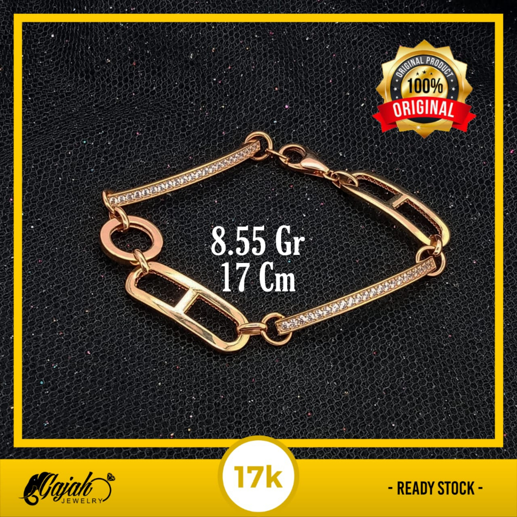 Gelang Emas 17K - 8.55 Gr Kadar Kadar 750 - 4832