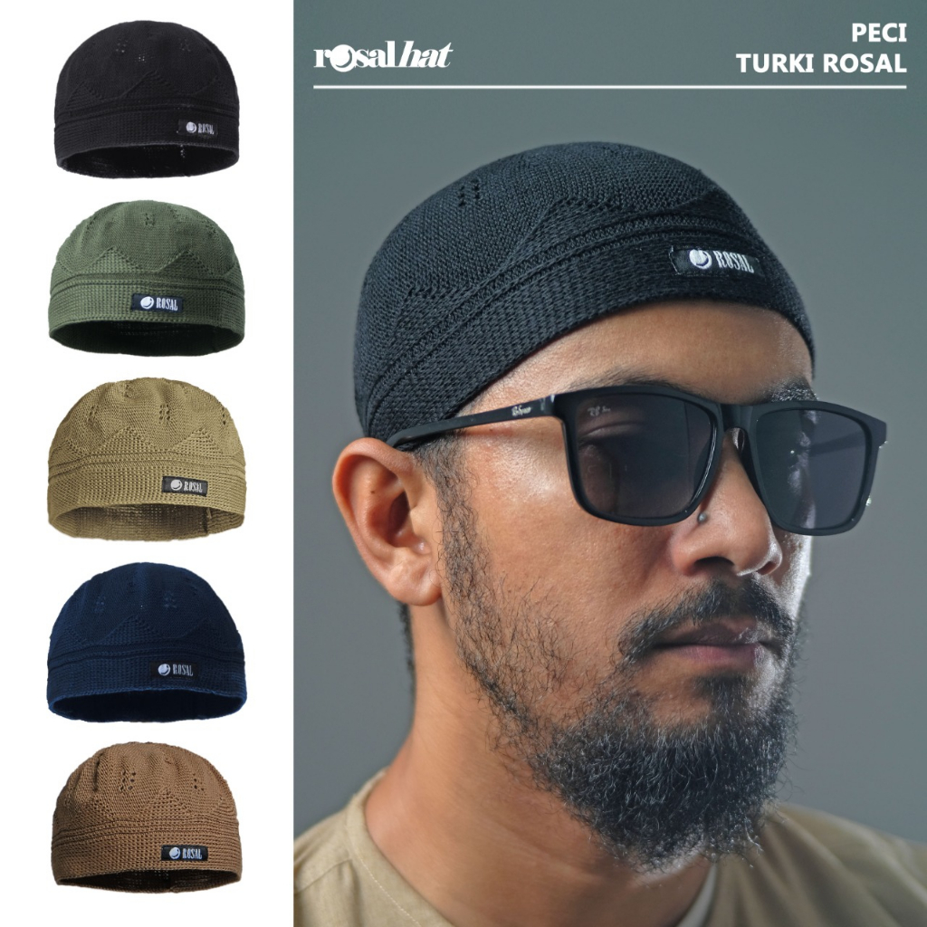 Rosal Peci Rajut Turki Kopiah Rajut