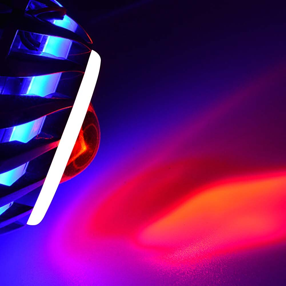 Lampu Sorot Sepeda Motor Lampu Depan Projie Rainbow Topan Topan Mata Malaikat Hantu Api Blaster Cahaya Berwarna-warni Lensa Lampu Utama Ganda Aksesoris Lampu