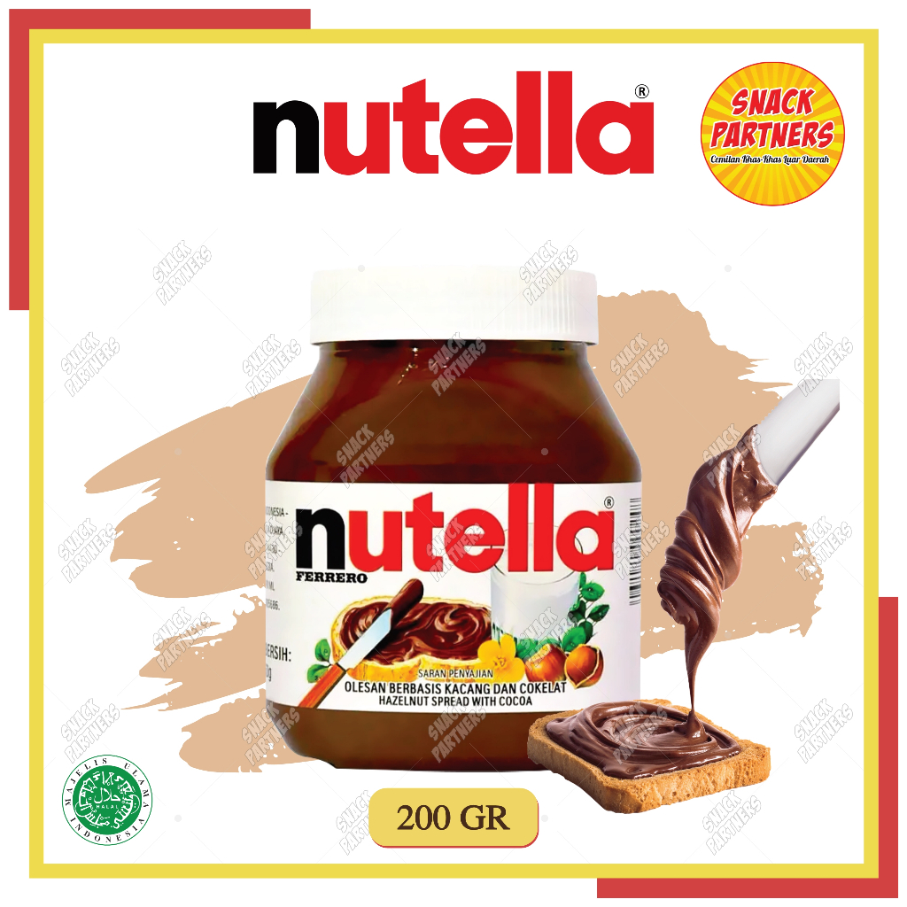 

NUTELLA 200 350 680 GR - Chocolate Hazelnut Spread / Selai Coklat Kacang 200GR 350GR 680GR