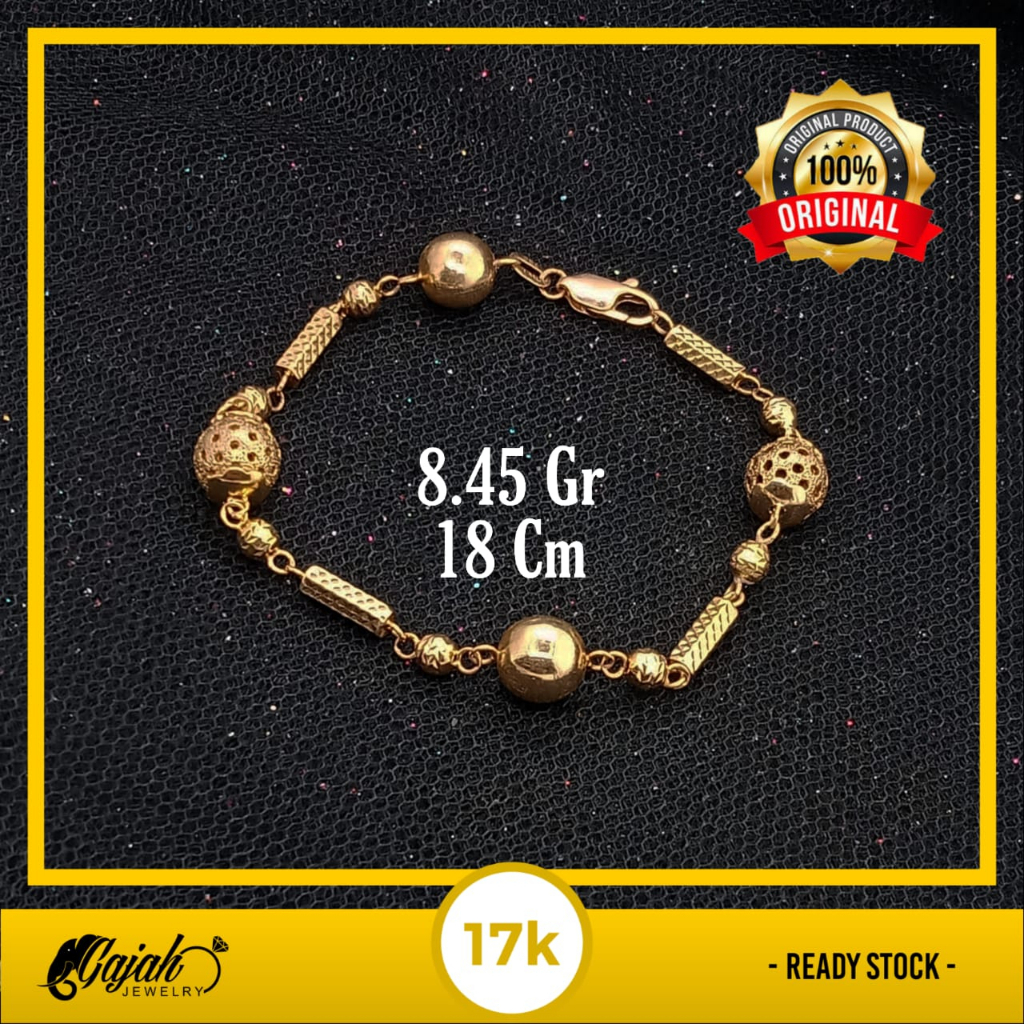 Gelang Emas 17K - 8.45 Gr Kadar 750 - 4845