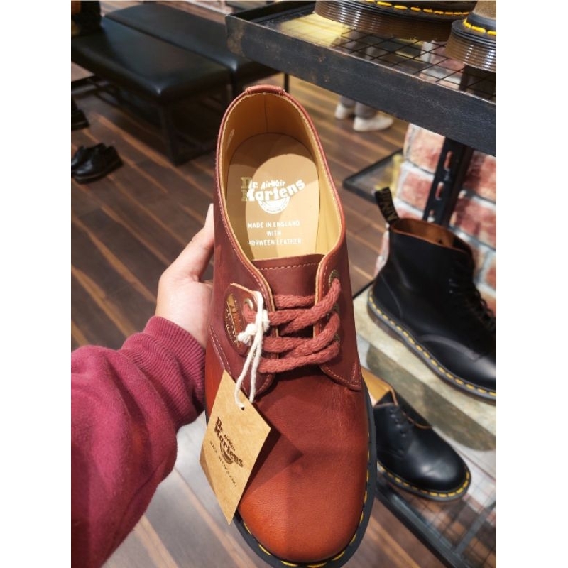 SEPATU DOCMART DR MARTENS 1461 LEATHER BROWN MIE SIZE 36 - 43 NEW ORIGINAL