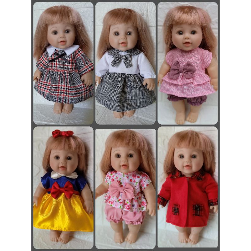 BAJU BONEKA reborn vinyl doll 30cm, 12 inchi doll clothes BONEKA TIDAK TERMASUK