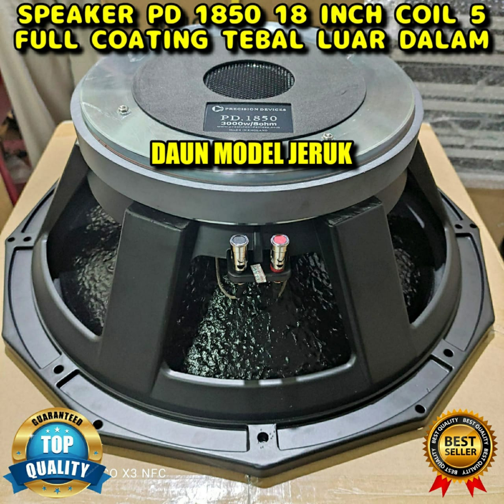 Speaker Komponen PD 1850 COATING JERUK PD1850 Precission Devices GRADE A 18 INCH