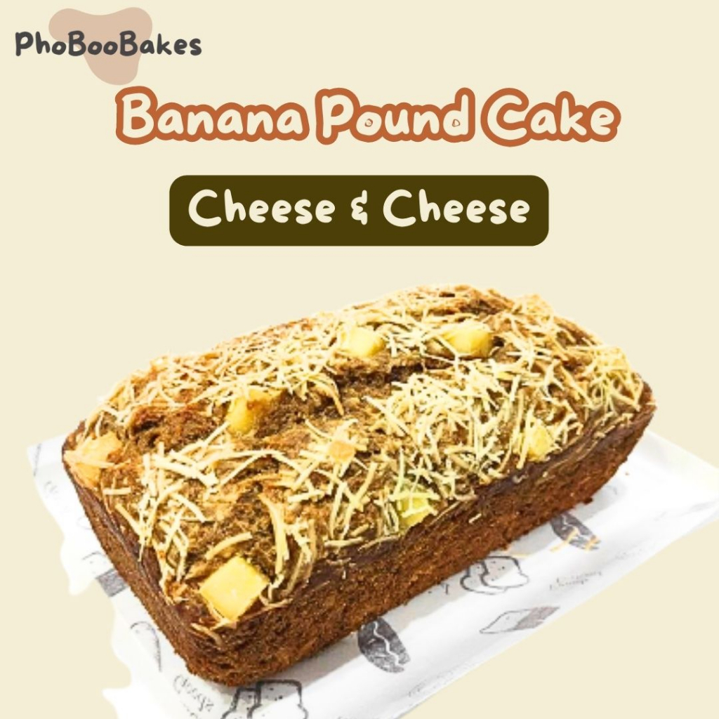 

Cheese Banana Pound Cake/Banana Cake Keju/Pound Cake Family Size
