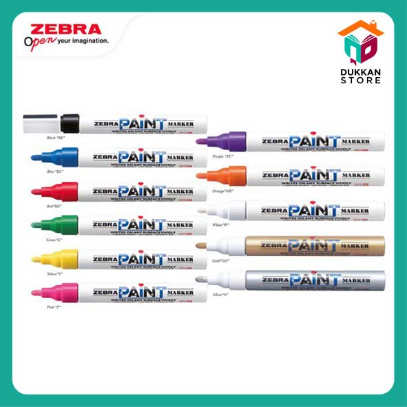 

Spidol Permanen - Spidol Zebra Paint Marker #zebra