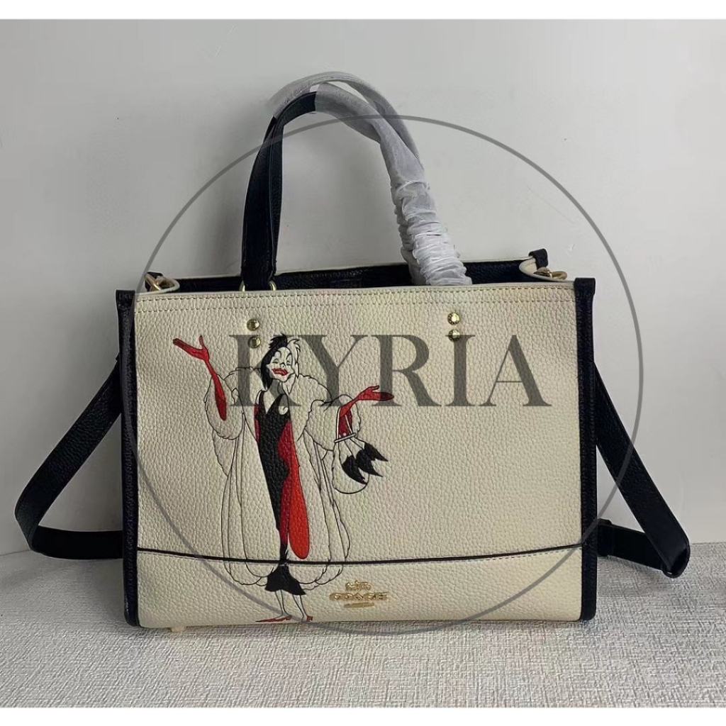 tas wanita tote totebag selempang crossbody women Disney X Dempsey Caryall With Cruela Motif CC946 946