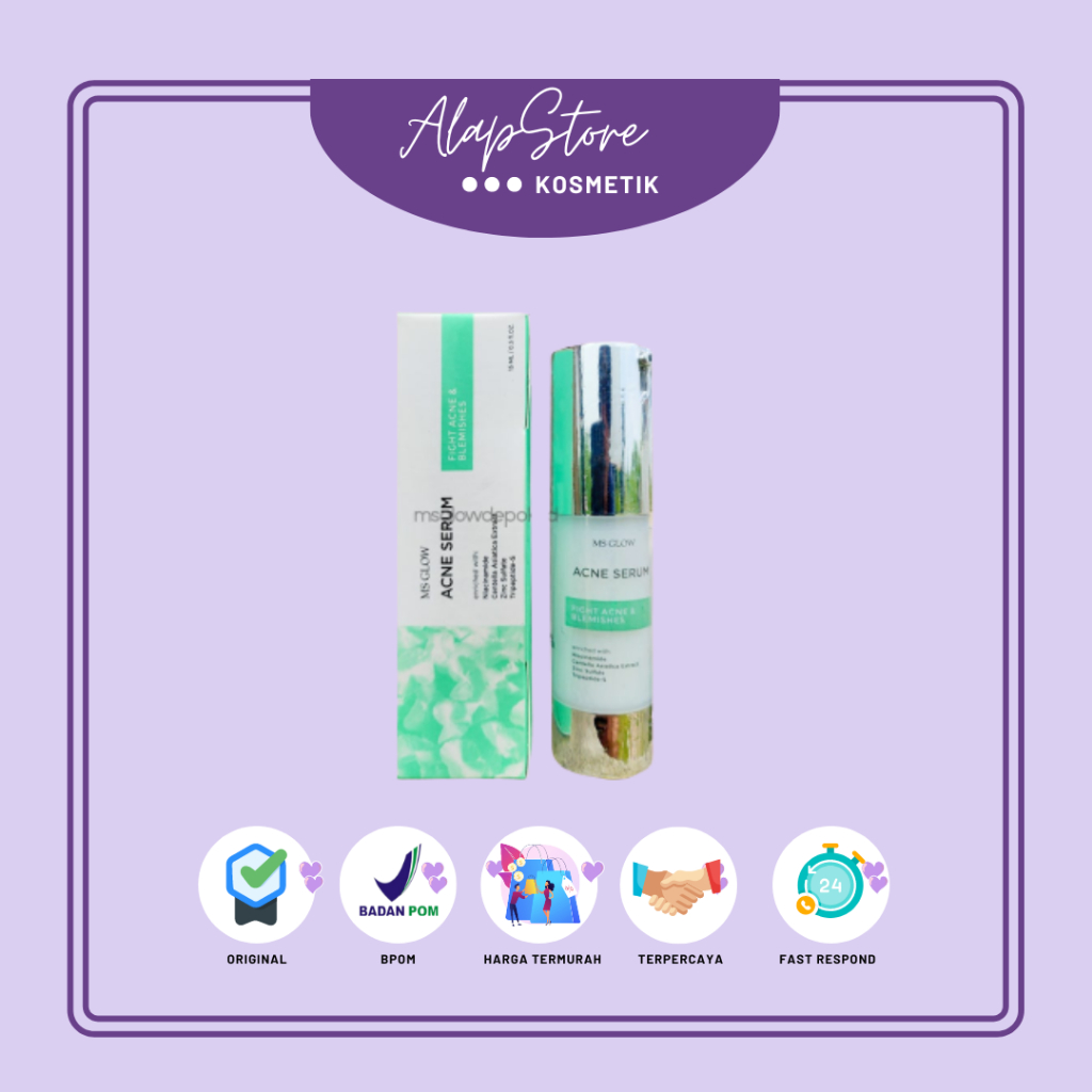 Ms Glow Acne Serum Ms Glow Original 100% Serum Acne Jerawat Beruntus Ms Glow