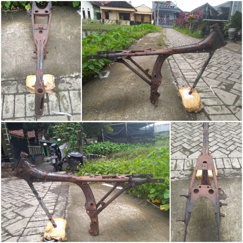 rangka gl 100 modif balung gede