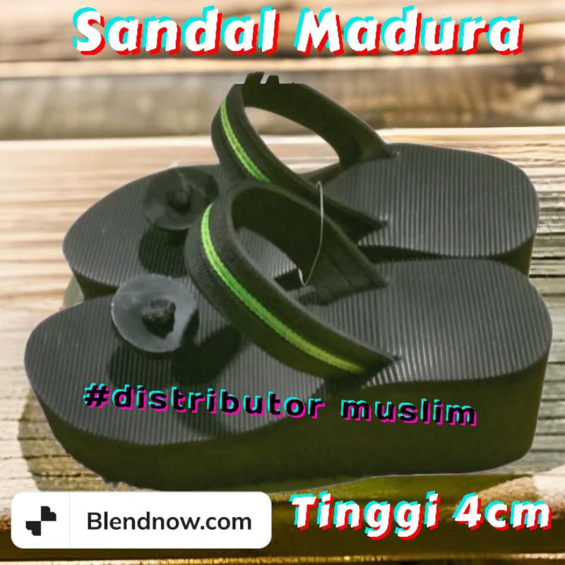 (GROSIR) SANDAL MADURA JAMUR TINGGI 4CM SIZE 36-42 CEWEK CANTIK TERBARU | SANDAL GUNUNG | SANDAL WEDGES (GROSIR &amp; PARTAI)