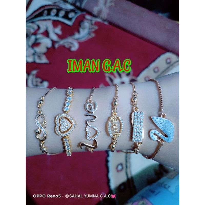 Gelang serut xuping gold/gelang gaya korea Xuping warna emas