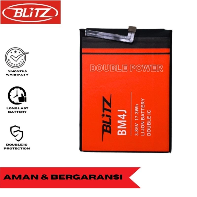 BLiTZ Baterai BM4J Double Power Xiaomi Redmi Note 8 Pro Batrai Batre Original