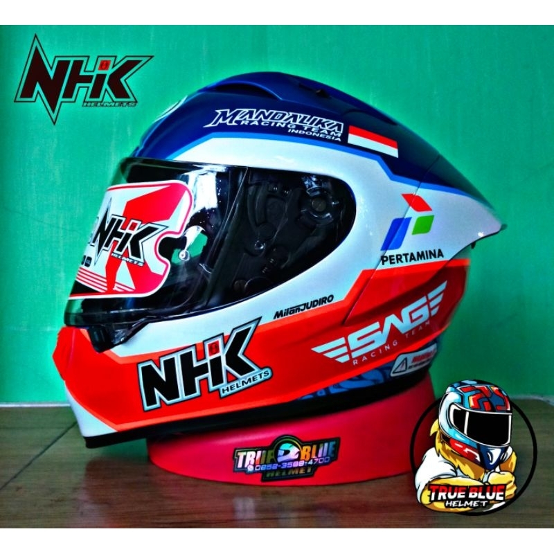 HELM NHK GP R TECH STREET MANDALIKA RACING ORIGINAL