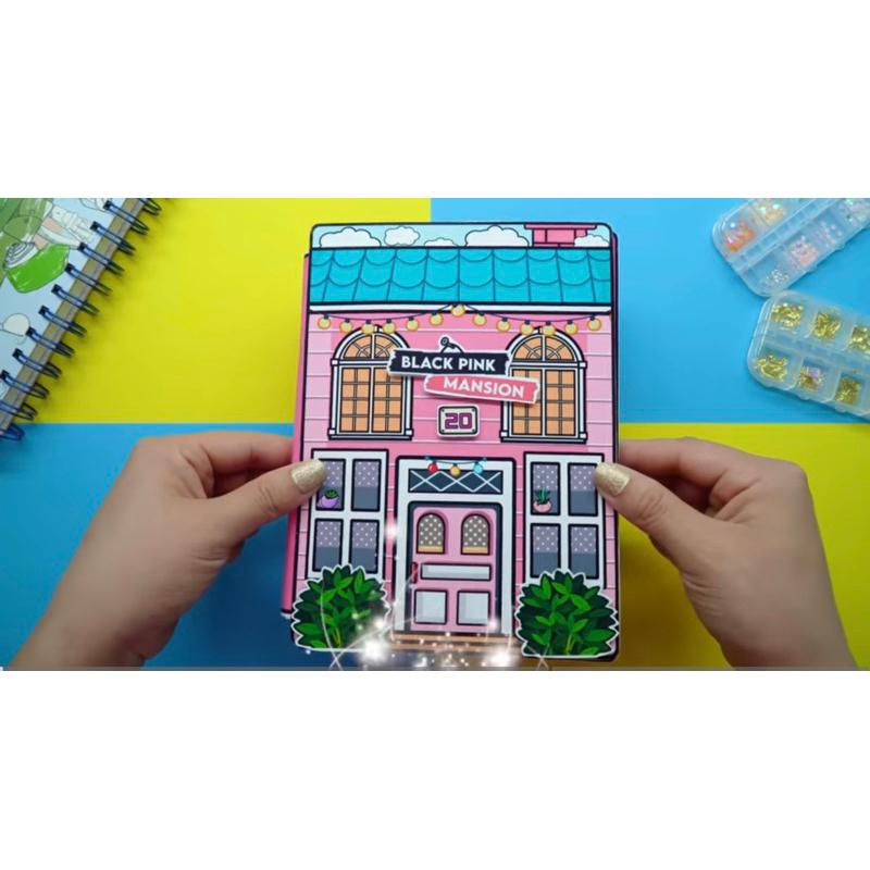 TOCA BOCA LIFE WORLD QUIET BOOK BLACK PINK MANSION MAINAN ANAK BUKU EDUKASI ANAK