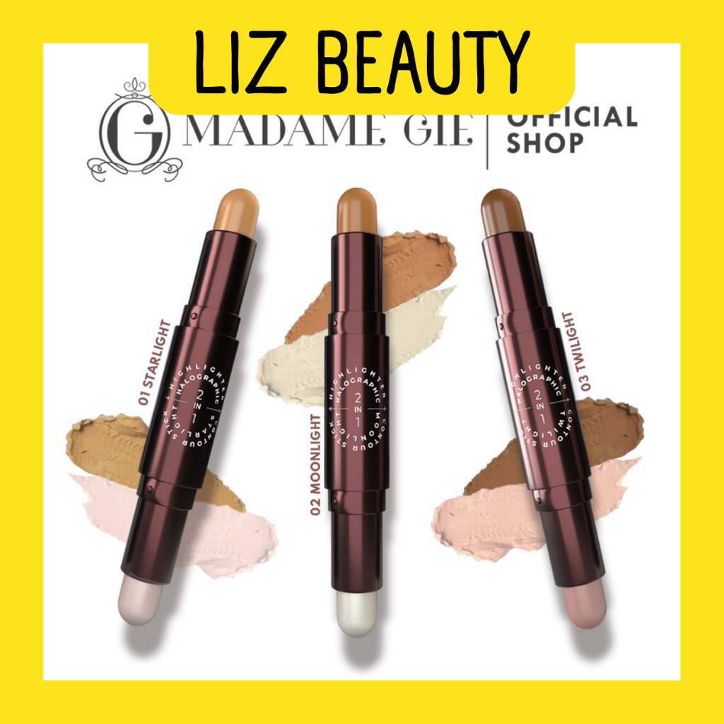 LIZBEAUTY - Madame Gie Halographic 2-in-1 Highlighter &amp; Contour Stick