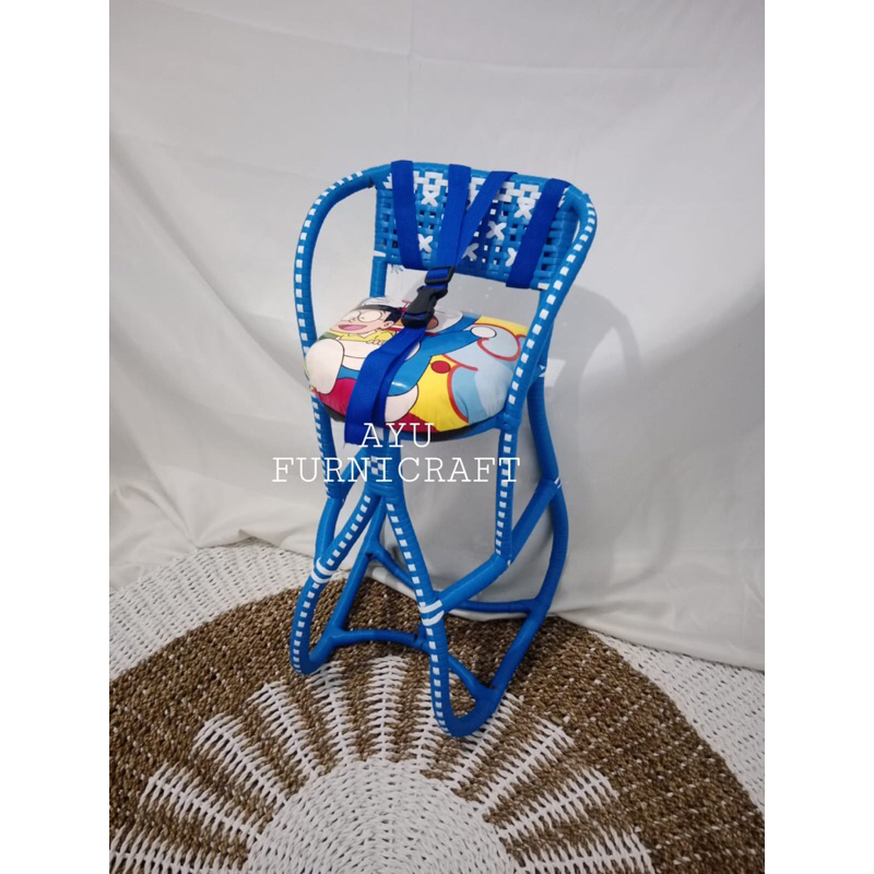 fgh Boncengan Rotan Motor Matic ANYAMAN FULL Dilengkapi Sabuk / Kursi Rotan / Dudukan Bayi