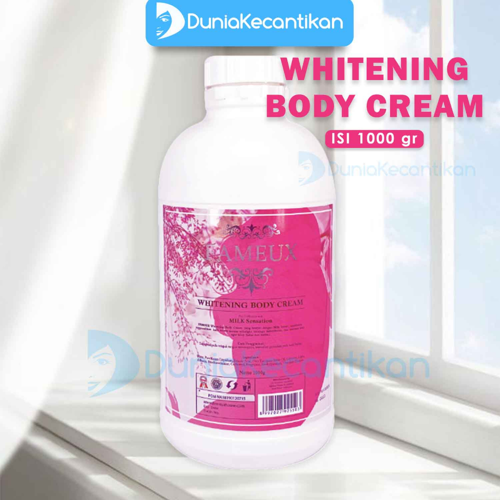 Fameux Whitening Body Cream Body Bleaching Pemutih Badan BPOM Fameux Bleaching Badan