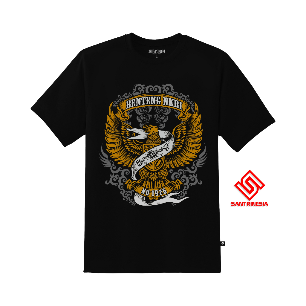 Santrinesia Kaos Nahdlatul Ulama Benteng NKRI Santri Nahdliyin Ansor Banser