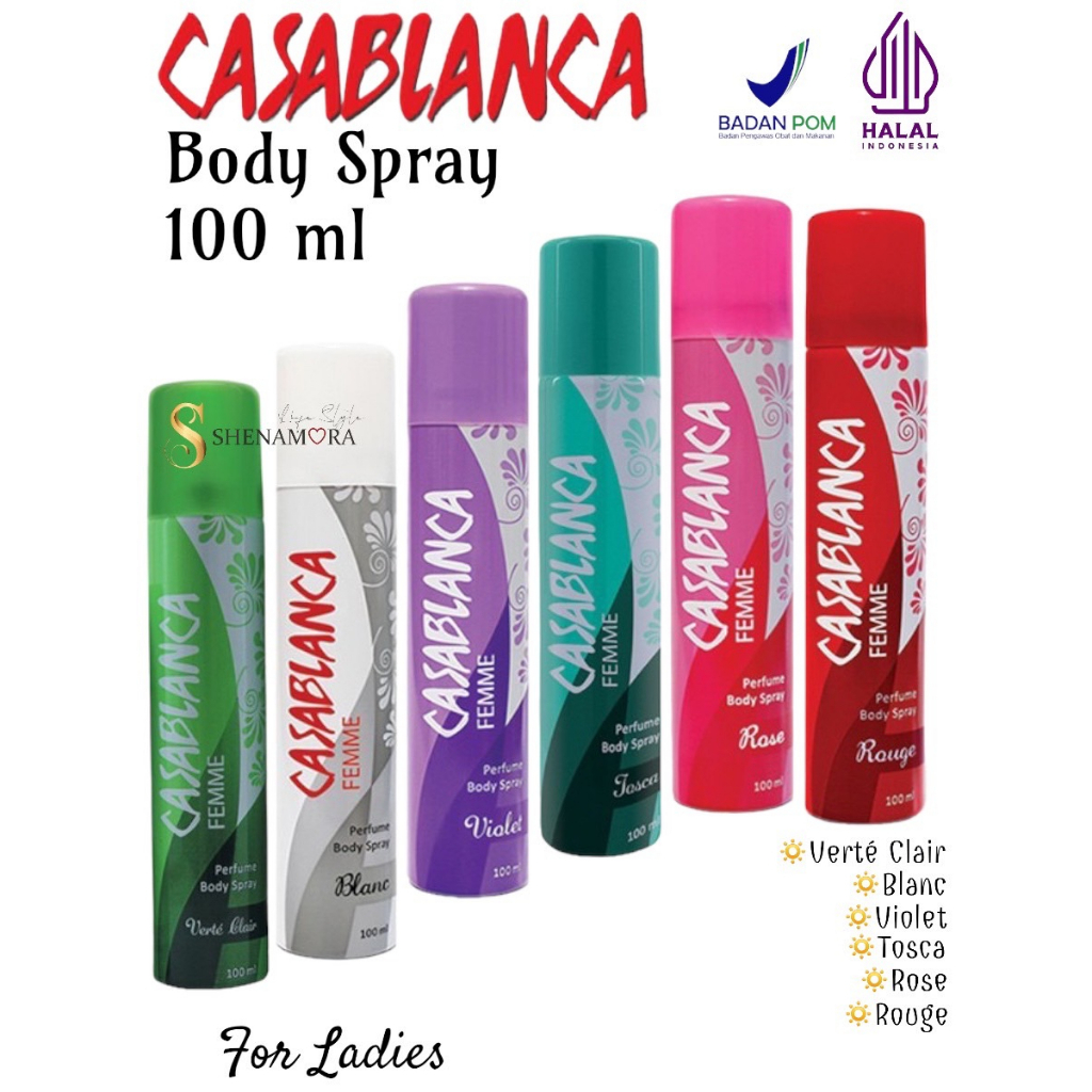 Casablanca Body Deodorant Spray Wanita 100 ml