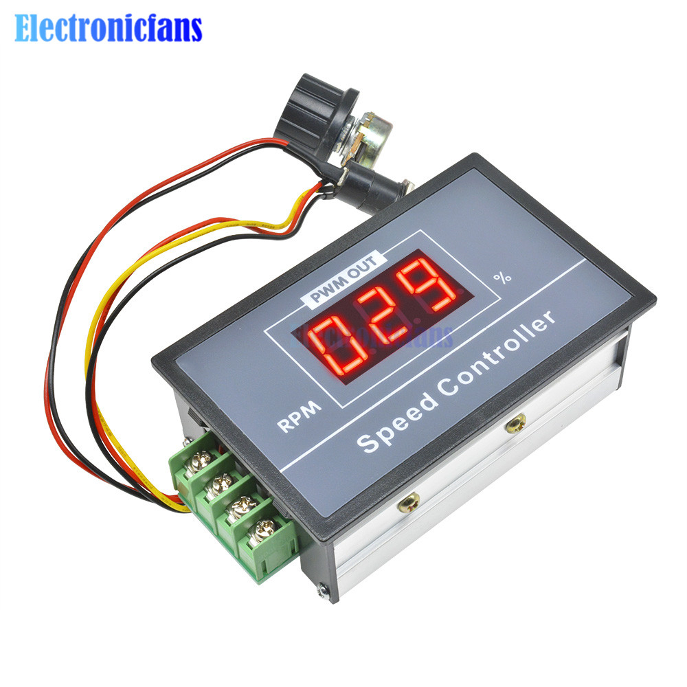 Speed Controller Motor Adjustable PWM Digital Display DC 12V-80V 30A