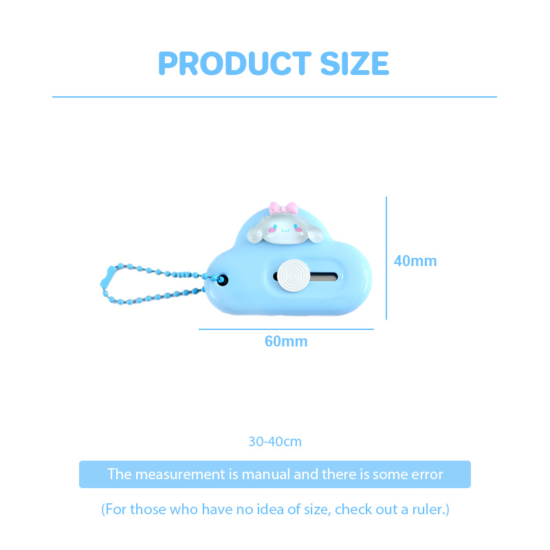 COD✨Cutter Mini Sanrio Kuromi Cloud Shape Kartun Lucu Pisau Kertas Kecil Portable Untuk Alat Tulis Awan Karakter Kreatif-Yinmer