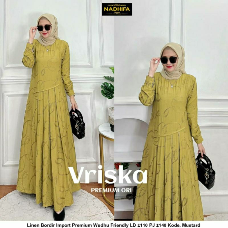 VRISKA / LINEN BORDIR IMPORT // NADHIFA FASHION