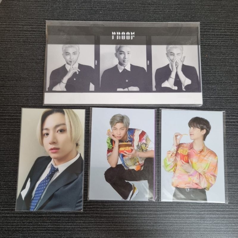 BTS Official Photocard PC / Photostrip - Proof Namjoon, Armykit Jungkook, Mc D Yoongi / Suga