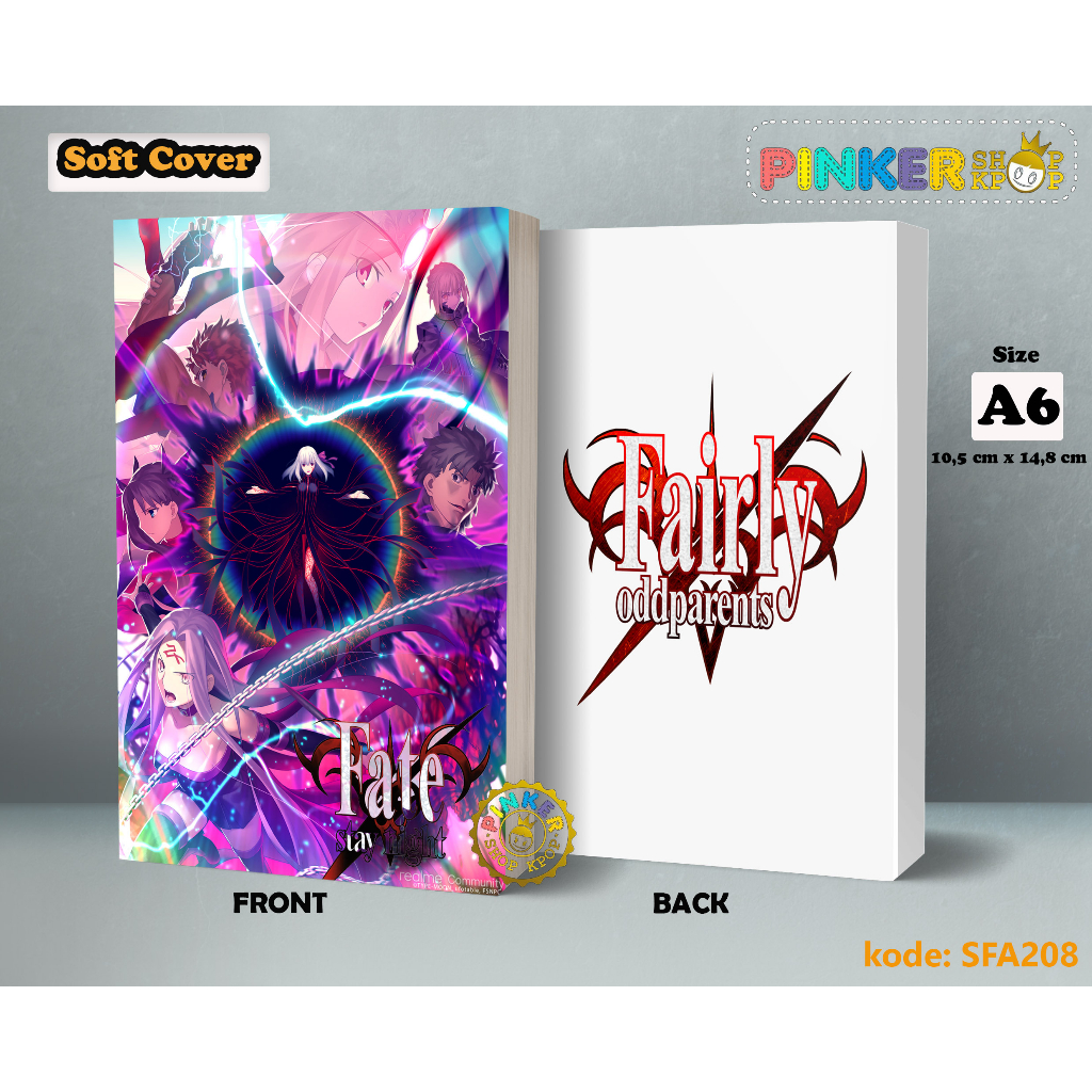 

(SFA208) Pocket Note Anime Fate StayNight Heaven's Feel Softcover A6/A5 Buku Tulis catatan Notes Agenda Planner Jurnal