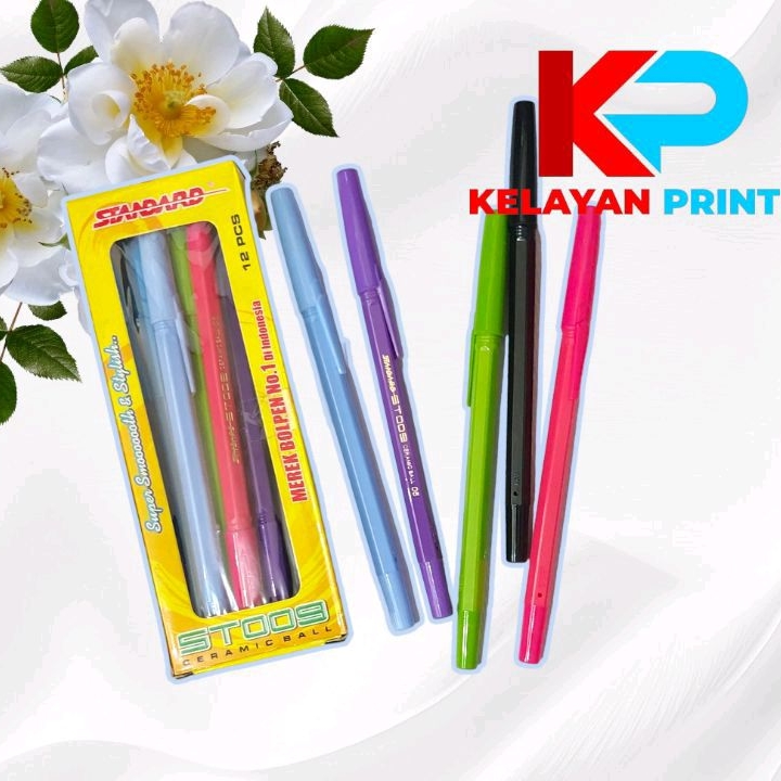 

PULPEN STANDARD ST 009 TINTA HITAM PER PAK ISI 12 PCS