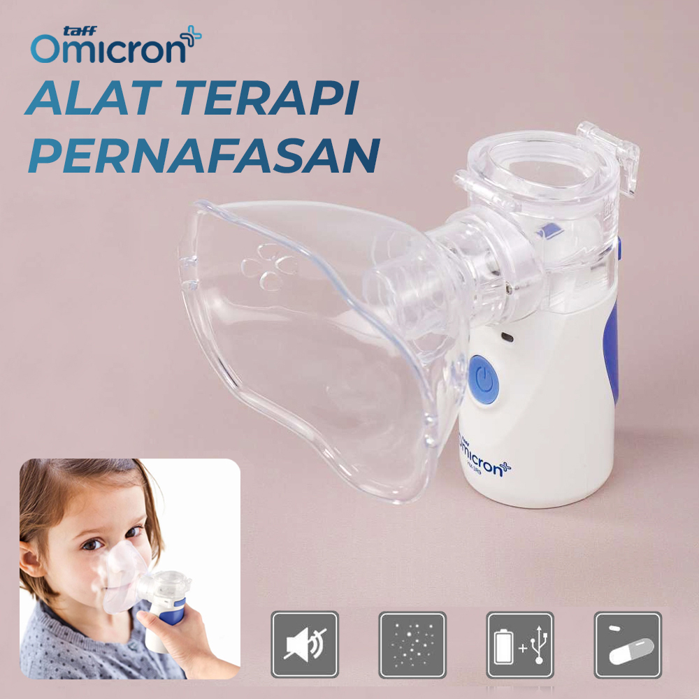 TaffOMICRON Alat Terapi Pernafasan Asthma Inhale Nebulizer - YM-3R9 - White