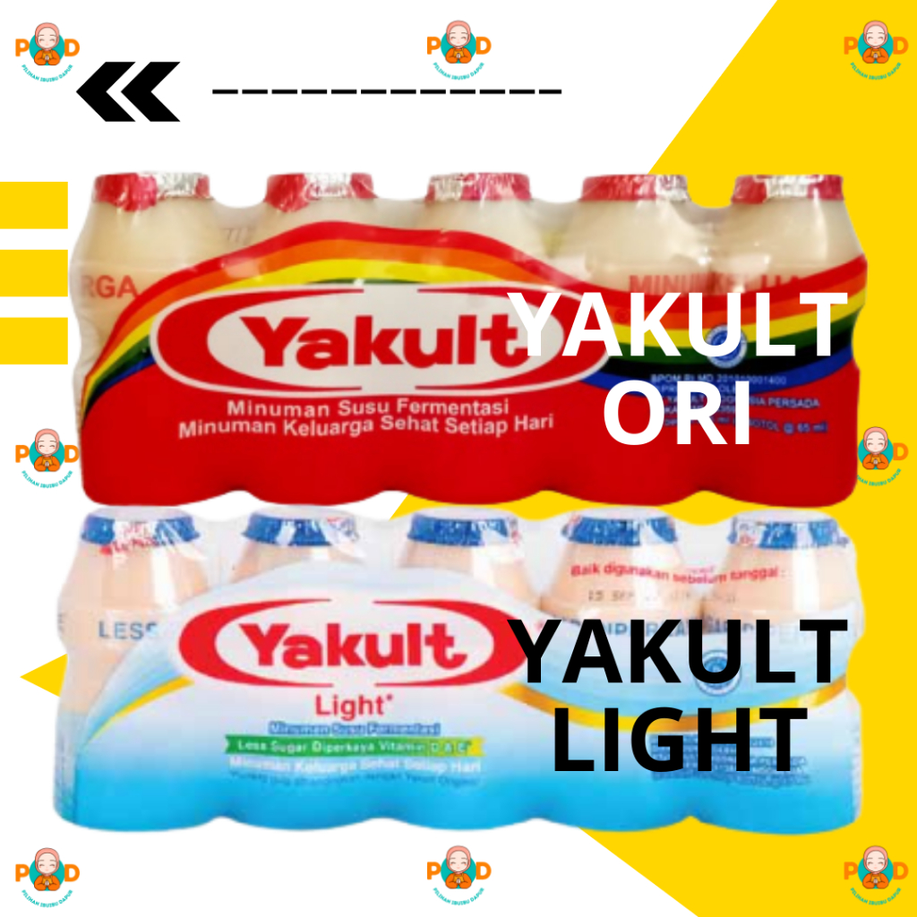 

5 BOTOL x 65ML YAKULT LIGHT LESS SUGAR / YAKULT MERAH / MINUMAN PROBIOTIK - PEKANBARU