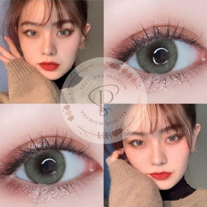 Softlens Olive Premium Diameter 14.5 mm | Softlens Ring Menyatu | Softlens Daily | Softlens No Makeu