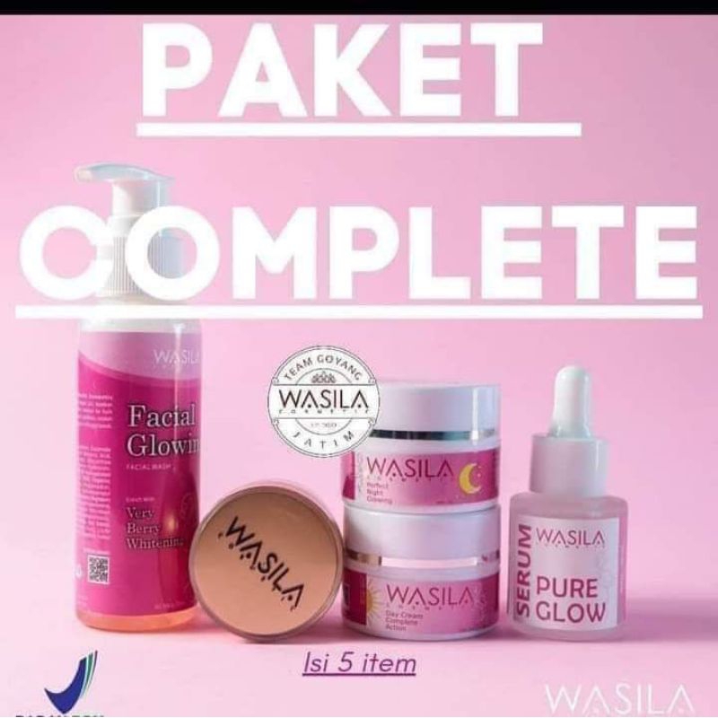 PAKET KOMPLIT WASILA SKINCARE/PAKET LENGKAP PERAWATAN WAJAH