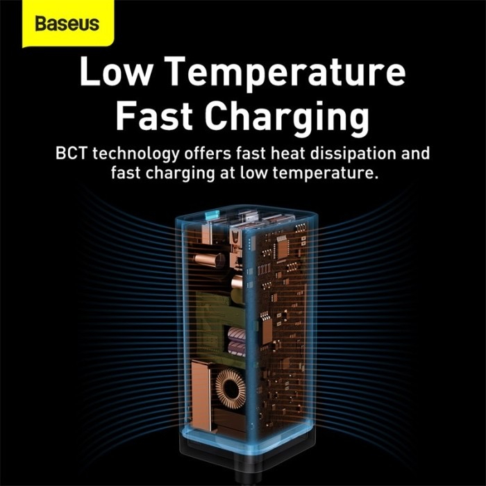 Baseus GaN 3 Pro 100W Desktop Fast Charger 4 in 1 - Adapter Wall Charging - 2 USB Port + 2 Type C PD