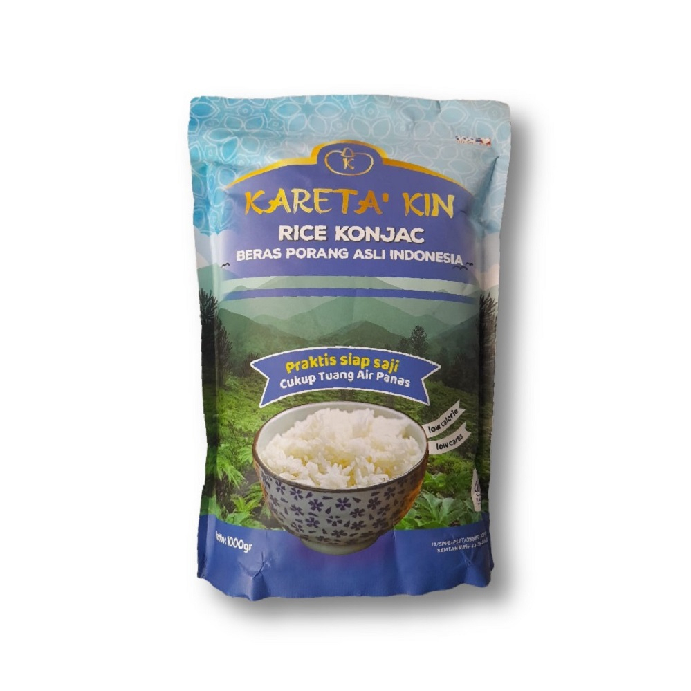 

KARETA KIN BERAS PORANG SHIRATAKI RICE KONJAC NASI SIRATAKI 1KG
