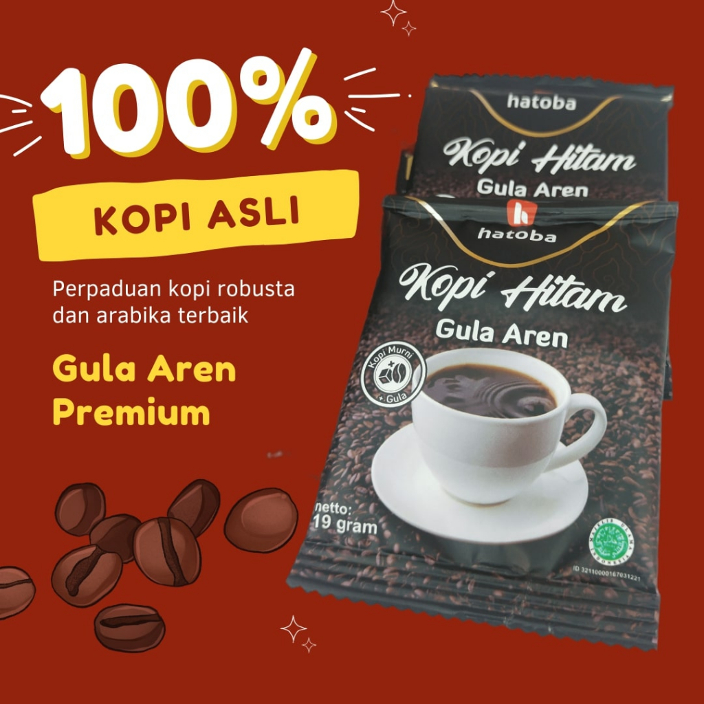 

100% Kopi Murni, Kopi Gula Aren Siap Seduh Kopi Garut Jawa Barat Hatoba