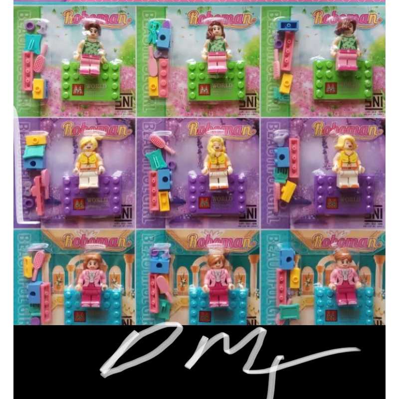 mainan balok susun female minifigure / bricks dream girl / mainan edukasi anak