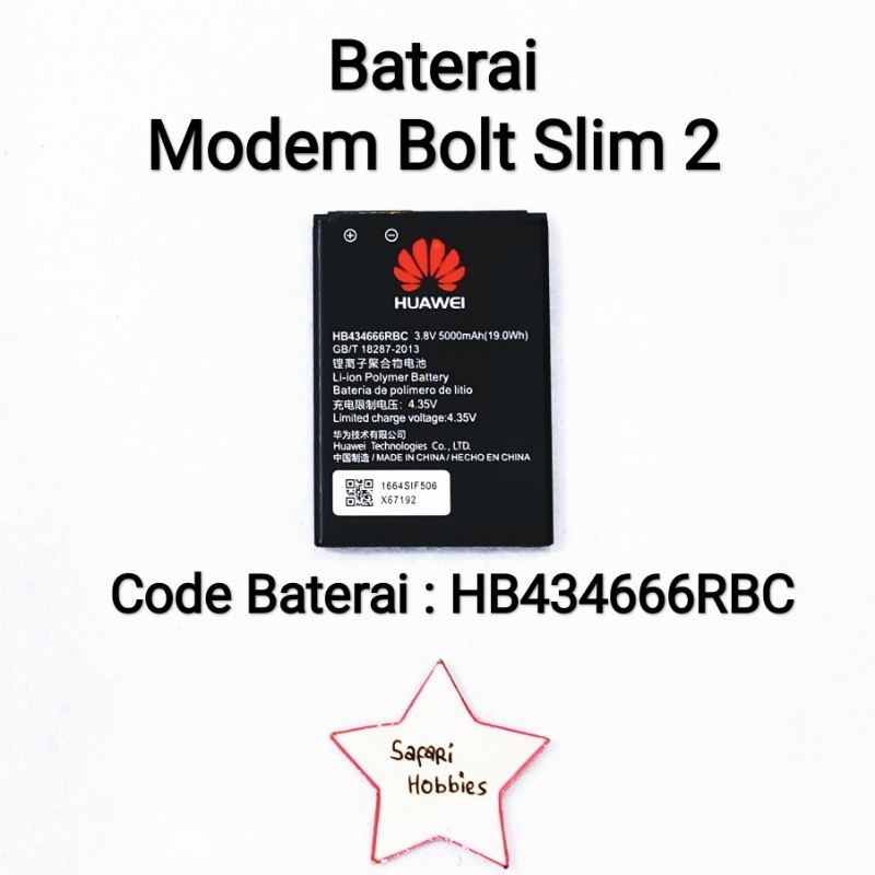 Baterai Hw Modem Bolt Slim 2 / HB434666RBC / E5577 / E5573