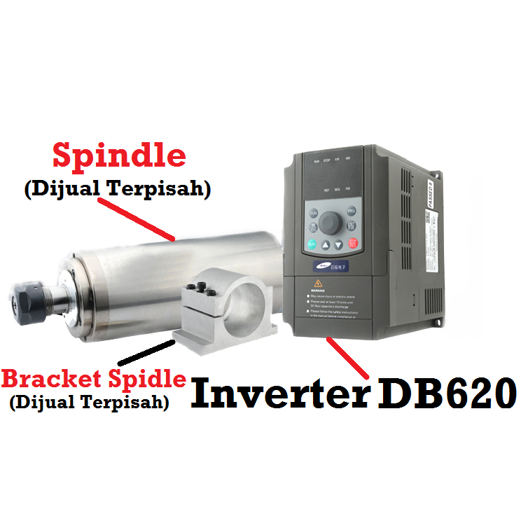 [HAEBOT] Inverter Rituo DB620 2.2KW 4.0Kw 380V AC VFD Spindle Driver Frequency Pengatur Kecepatan Motor AC 3PH