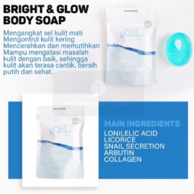 GROSIR BPOM KOJIC PLANKTON 90GR SABUN PENCERAH MUKA KOJIC PLANKTON BRIGHT &amp; GLOW FACESOAP 40gr