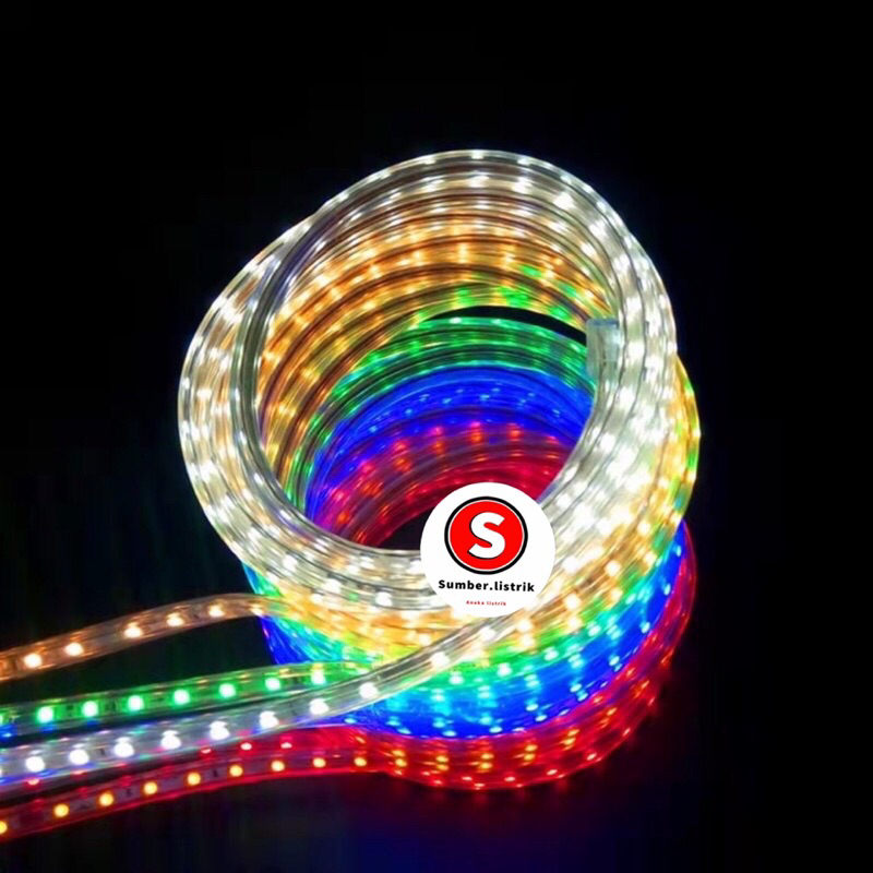 METERAN LAMPU LED STRIP 5050 SMD PER METER LED STRIP 5050 SMD / PAKET LAMPU LED STRIP LENGKAP TINGGAL COLOK