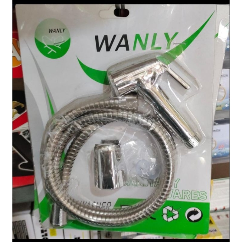 SELANG SHOWER JET CHROME WC DUDUK FLEKSIBEL