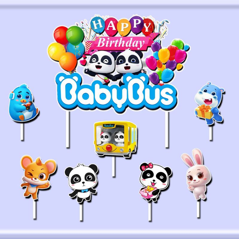 Cake Topper Babybus happy birthday