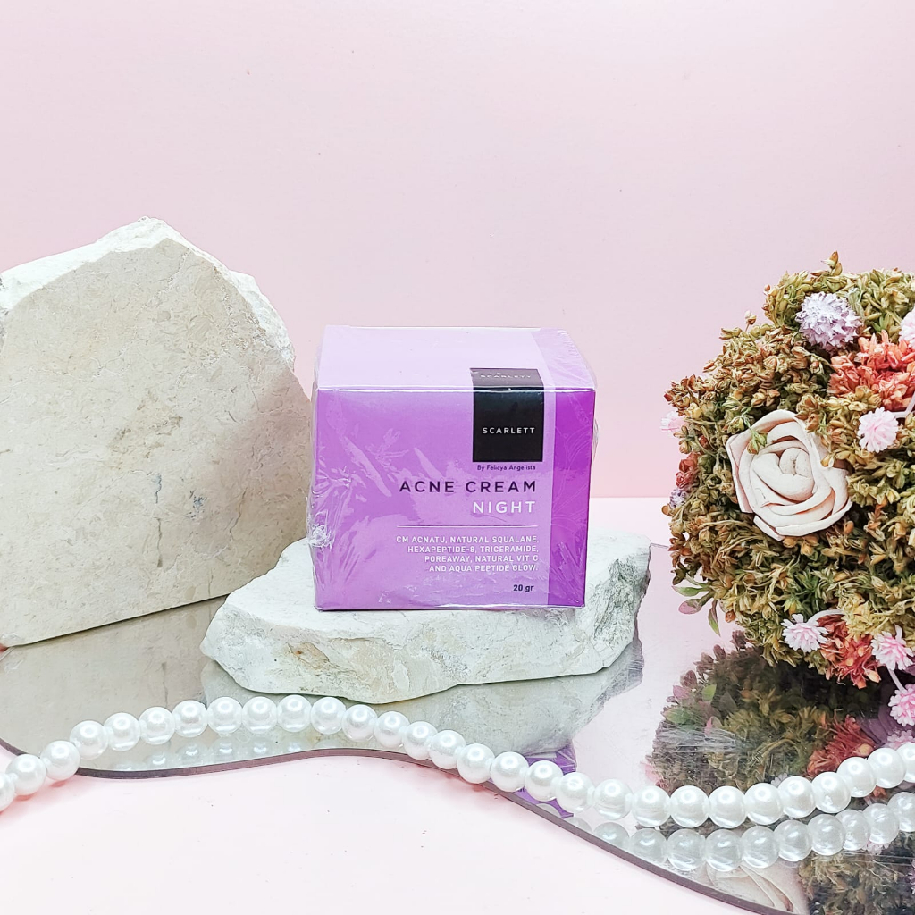 ACNE NIGHT CREAM SCARLETT - CREAM MALAM ACNE